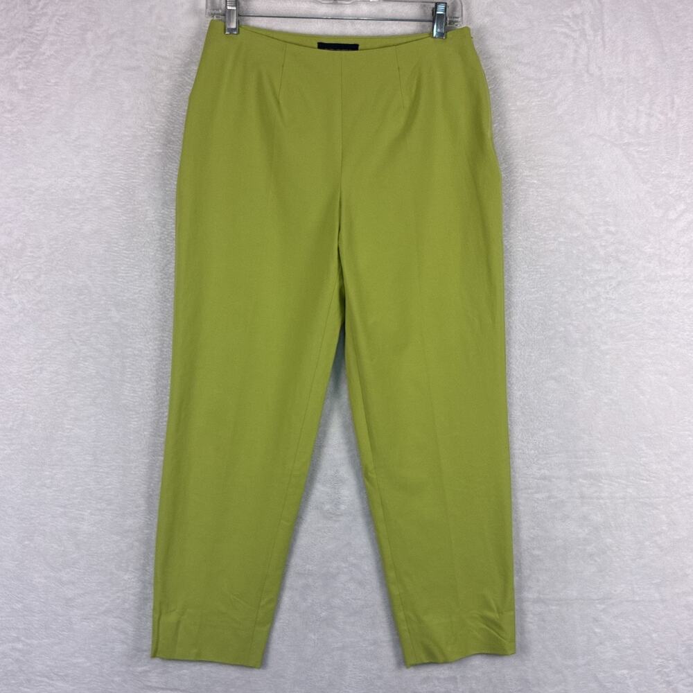 Piazza Sempione Pants Womens 44 (8) Lime Green Audrey Preppy Luxury Resort